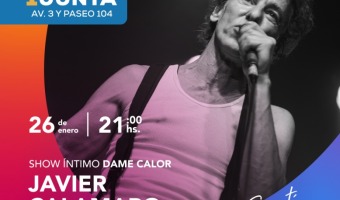 JAVIER CALAMARO SE SUBE AL ESCENARIO DE LA PLAZA PRIMERA JUNTA